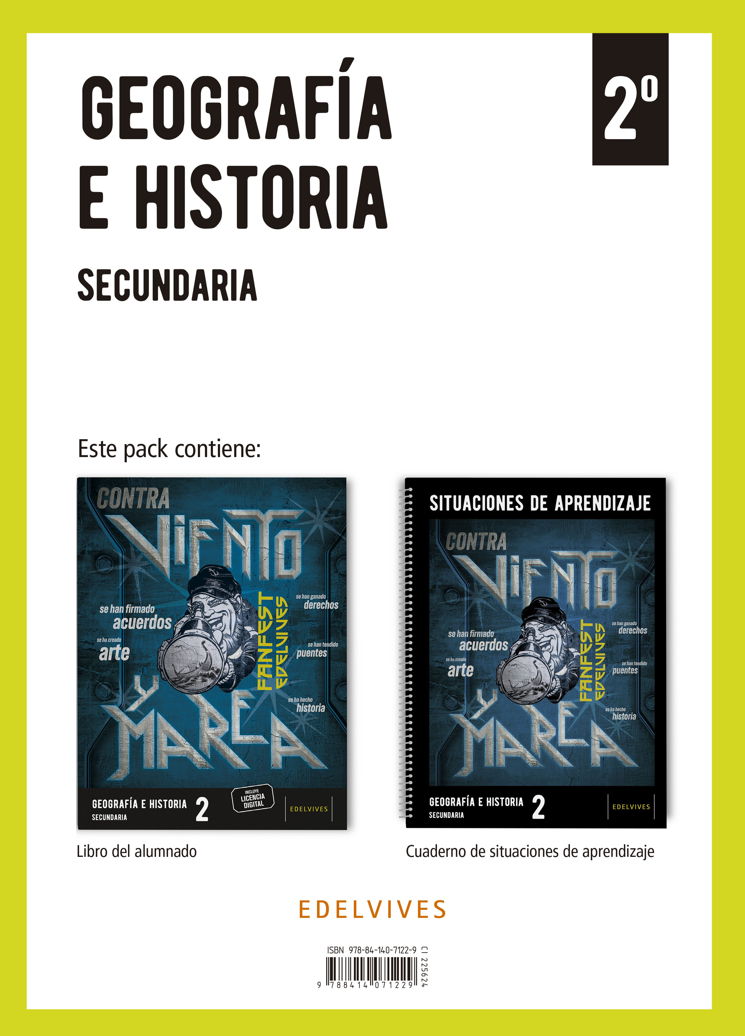 Portada de Proyecto: FanFest. Geografía e Historia 2 Secundaria. Libro del alumnado + Cuaderno