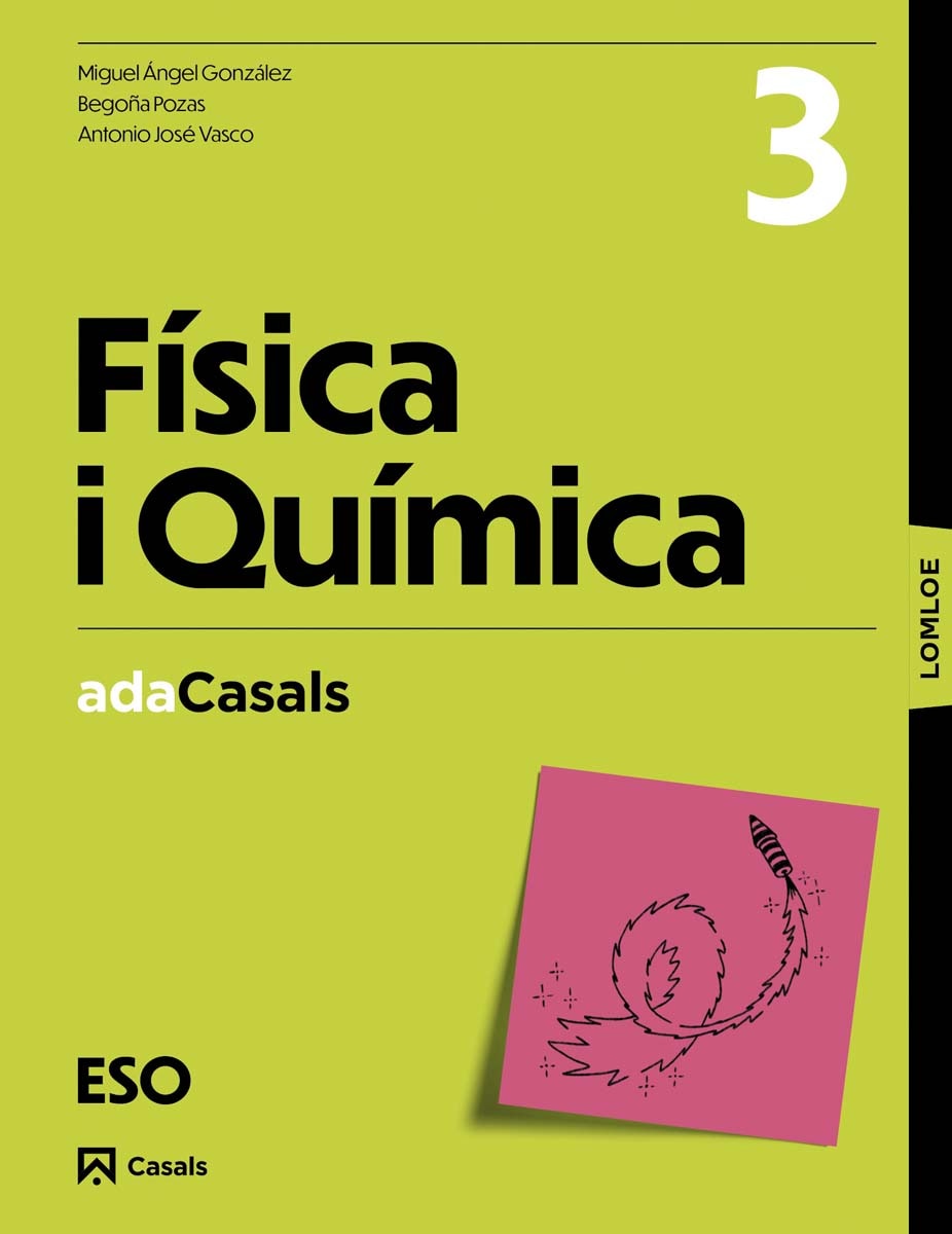 Portada de Llibre guía Física i Química 3 ESO ADA LOMLOE (Tapa blanda).