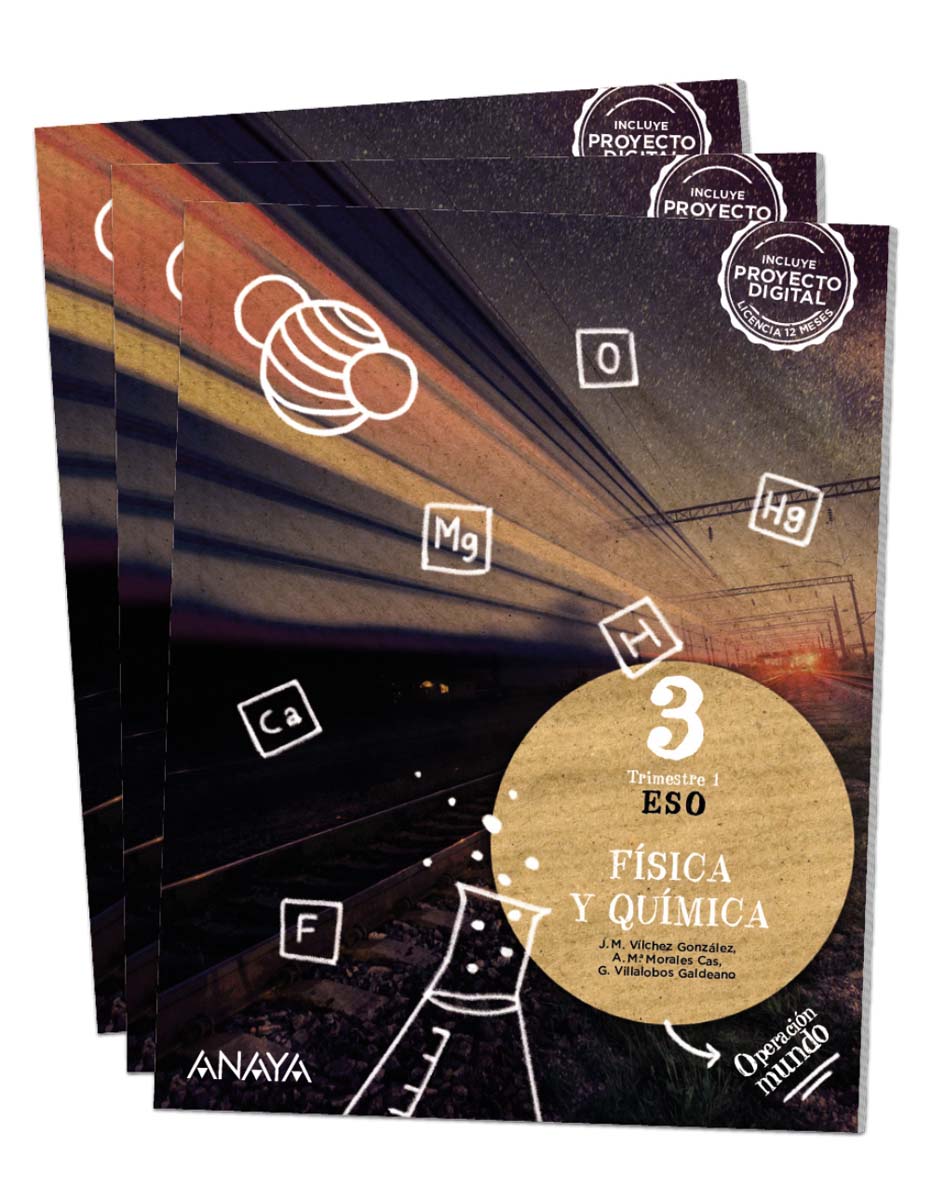 Portada de Física y Química 3..