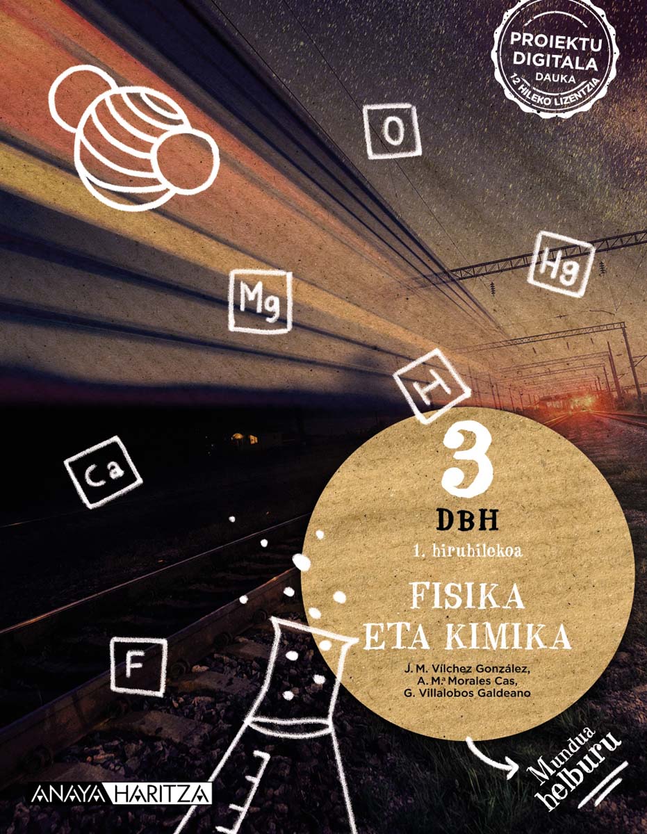 Portada de Fisika eta Kimika 3. (Tapa blanda).