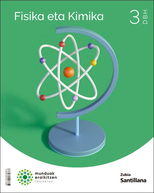 Portada de FISIKA ETA KIMIKA 3 DBH MUNDUAK ERAIKITZEN (Tapa blanda).