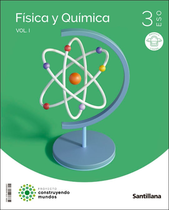 Portada de FISICA Y QUIMICA MOCHILA LIGERA 3 ESO CONSTRUYENDO MUNDOS (Tapa blanda).
