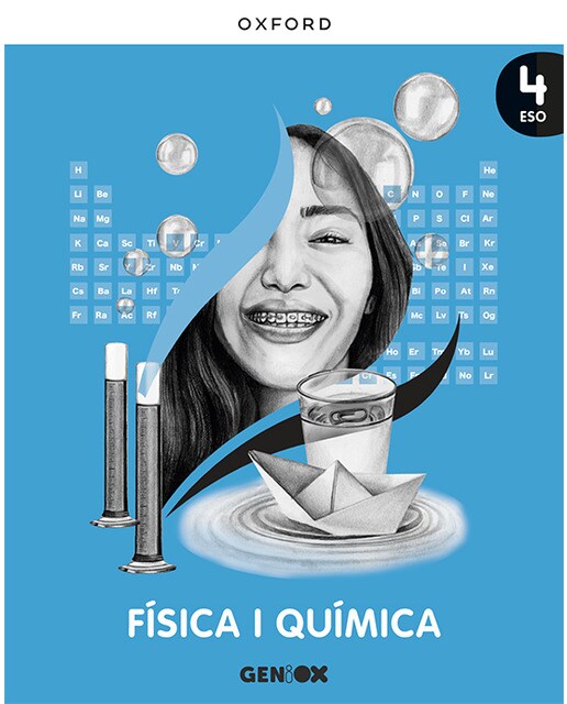 Portada de Física i Química 4r ESO. Llibre de l'estudiant. GENiOX (Comunitat Valenciana).