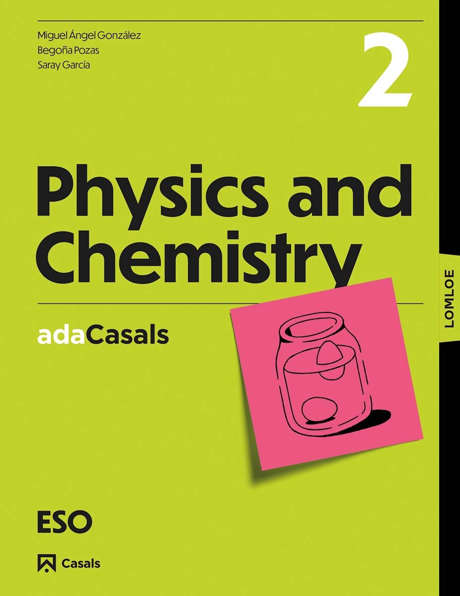 Portada de Workbook Physics and Chemistry 2 ESO ADA LOMLOE.