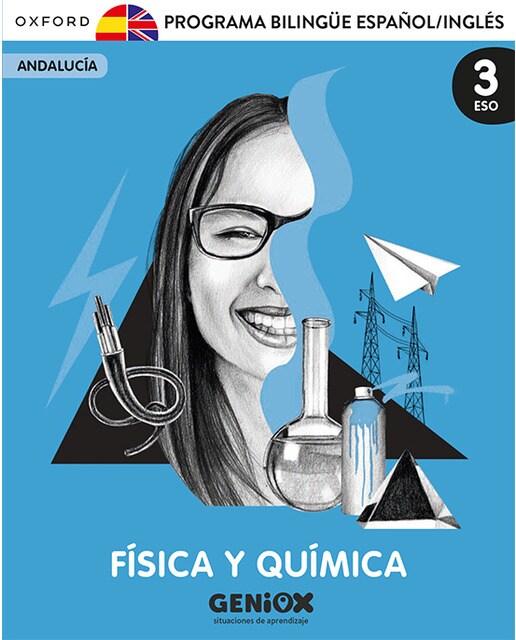 Portada de Física y Química 3º ESO. Pack Programa Bilingüe. GENiOX Situaciones de aprendizaje (Andalucía).