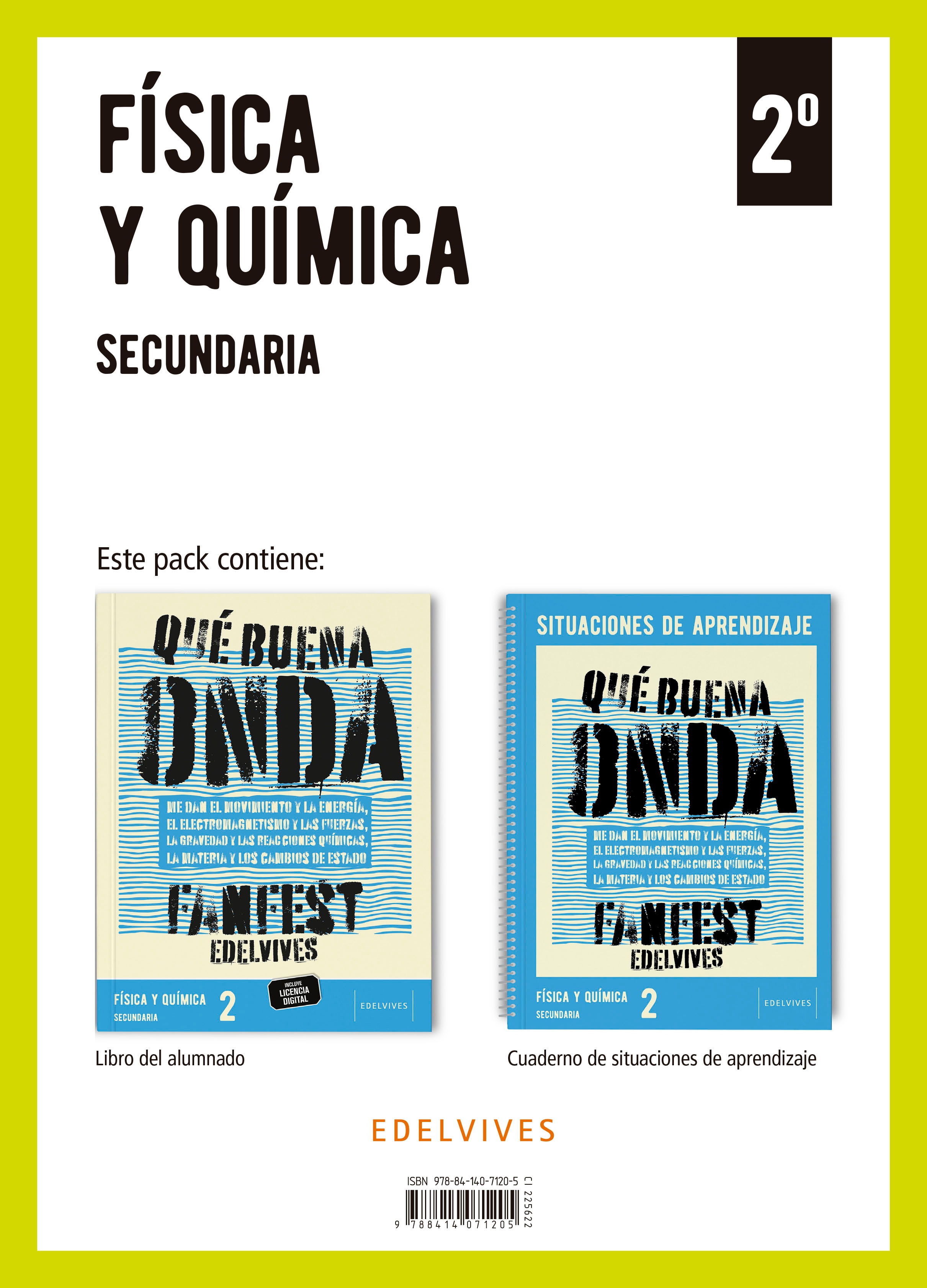 Portada de Proyecto: FanFest. Física y Química 2 Secundaria. Libro del alumnado + Cuaderno
