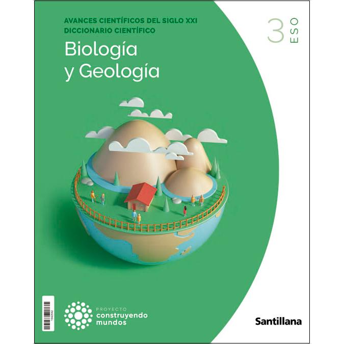 Portada de BIOLOGIA Y GEOLOGIA ARAGON 3 ESO CONSTRUYENDO MUNDOS (Tapa blanda).