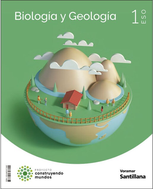 Portada de BIOLOGIA Y GEOLOGIA 1 ESO CONSTRUYENDO MUNDOS (Tapa blanda).