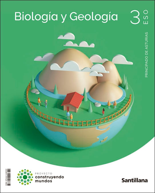 Portada de BIOLOGIA Y GEOLOGIA ASTURIAS 3 ESO CONSTRUYENDO MUNDOS (Tapa blanda).