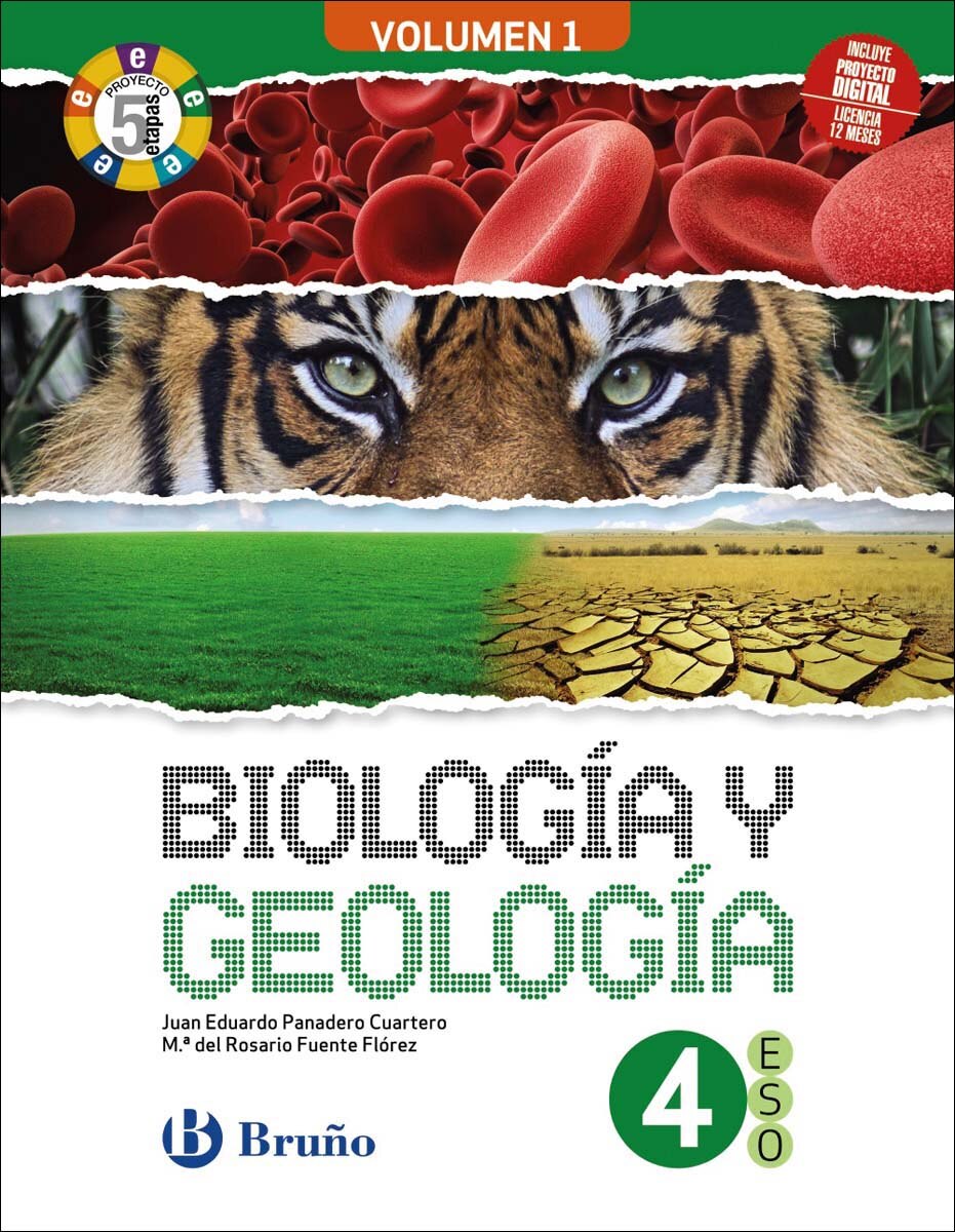 Biología y Geología 4 ESO 3 volúmenes Proyecto 5 etapas 1