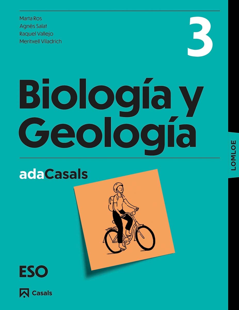 Portada de Libro guía Biología y Geología 3 ESO ADA LOMLOE.