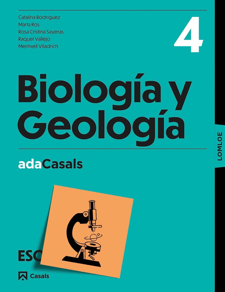 Portada de Libro guía Biología y Geología 4 ESO ADA LOMLOE.