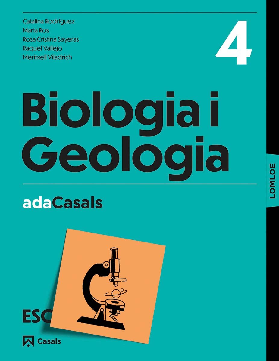 Portada de Llibre guia Biologia i Geologia 4 ESO ADA LOMLOE.