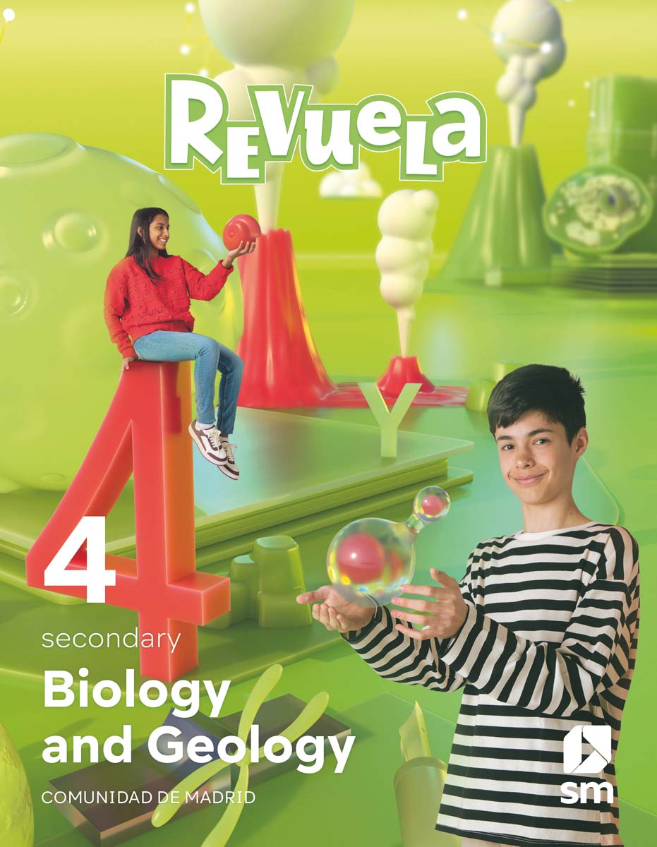 Portada de Biology and Geology. 4 Secondary. Revuela. Comunidad de Madrid (Tapa blanda).