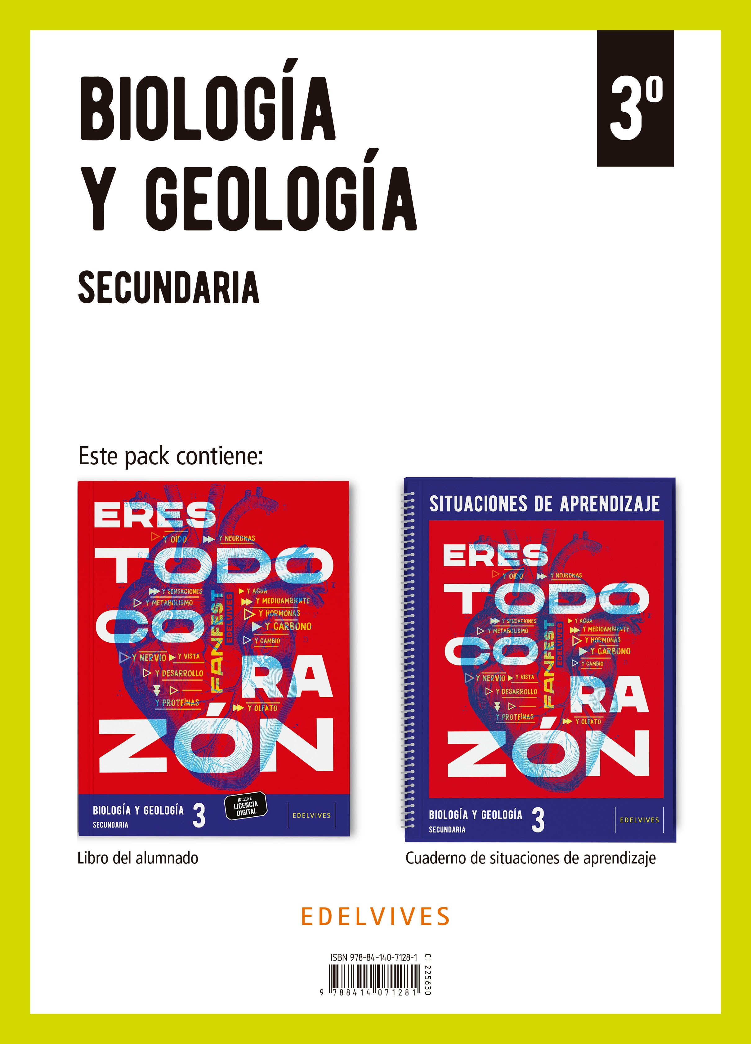 Portada de Proyecto: FanFest. Biología y Geología 3 Secundaria. Libro del alumnado + Cuaderno