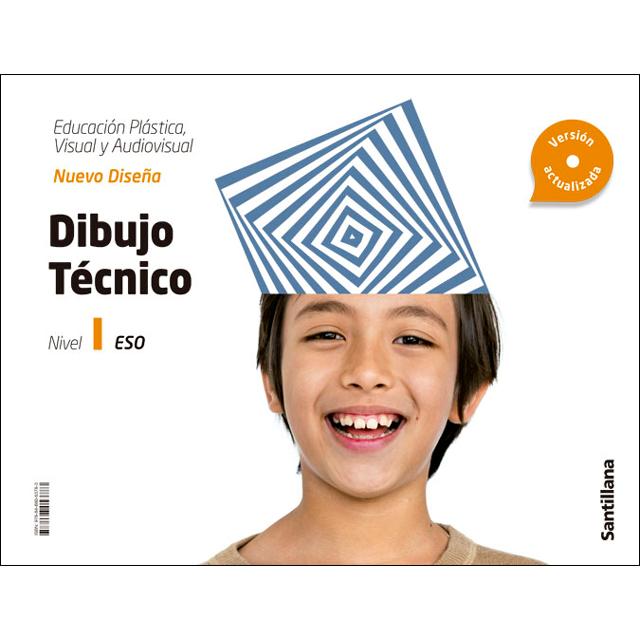Portada de CUADERNO EDUCACION PLASTICA, VISUAL Y AUDIOVISUAL DIBUJO TECNICO SERIE NUEVO DISEÑA NIVEL I ESO.