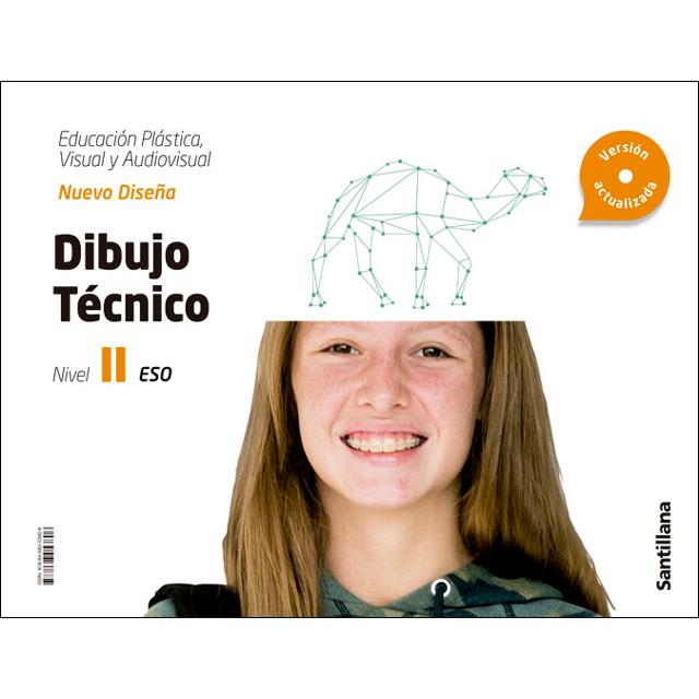 Portada de CUADERNO EDUCACION PLASTICA, VISUAL Y AUDIOVISUAL DIBUJO TECNICO SERIE NUEVO DISEÑA NIVEL II ESO.