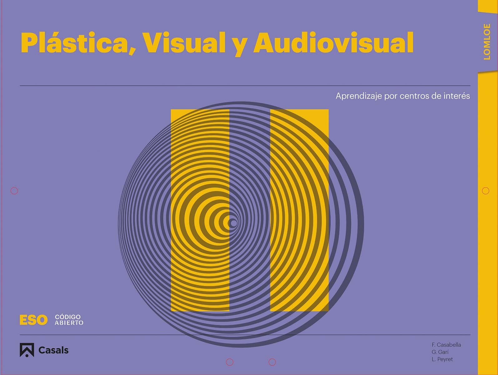 Portada de Plástica, Visual y Audiovisual II ESO LOMLOE Carpeta.