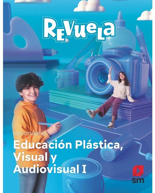 Portada de Plástica Visual y Audiovisual I. Revuela (Tapa blanda).