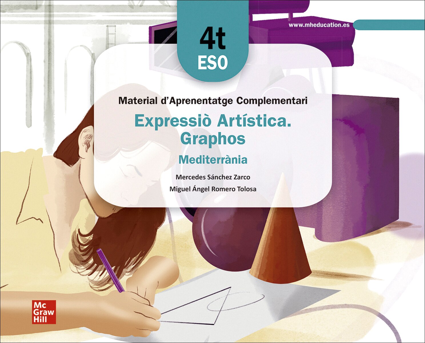 Portada de Llibre de treball - Expressió Artística Graphos. 4t ESO - Mediterrània (Tapa blanda).