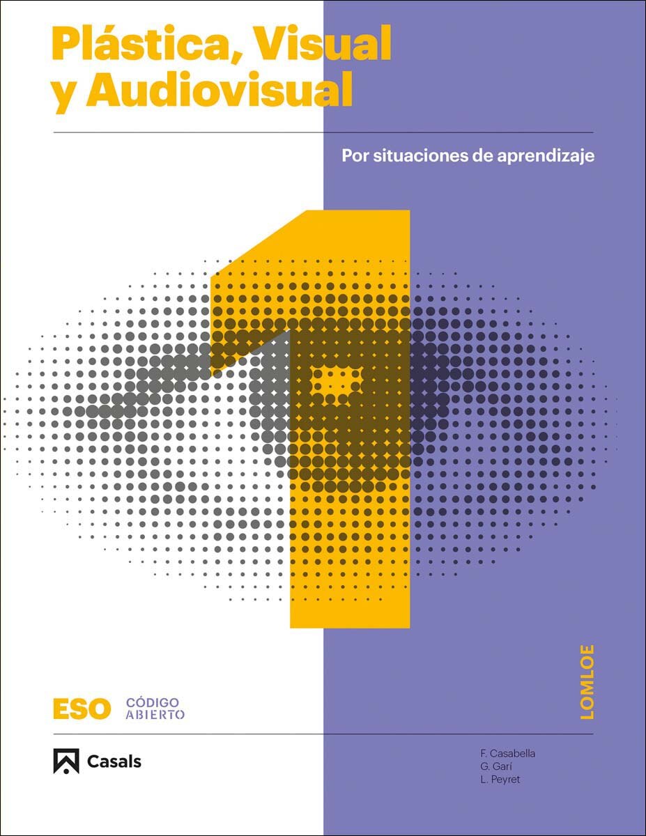 Portada de Plástica, Visual y Audiovisual 1 ESO LOMLOE Libro ANDALUCÍA (Tapa blanda).