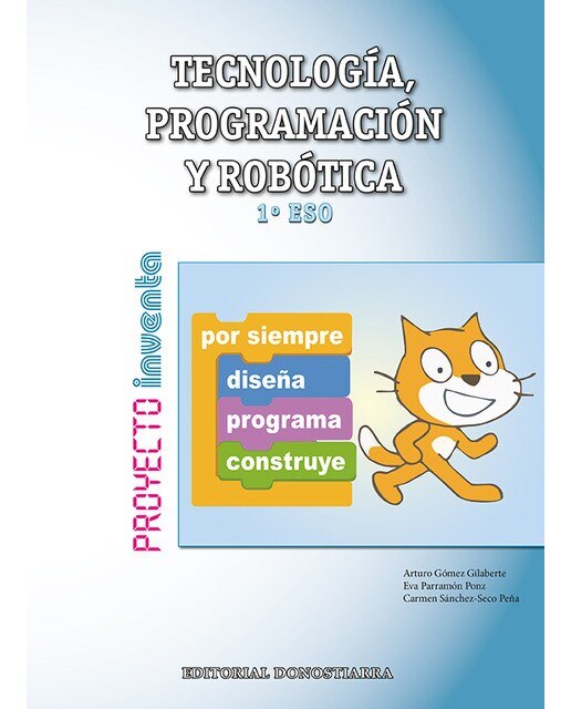 Portada de Tecnología, Programación y Robótica 1º ESO - Proyecto INVENTA.