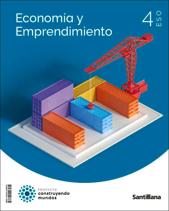 Portada de Economía y emprendimiento 4ESO (CONSTRUYENDO MUNDOS)