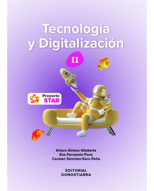 Portada de Tecnología y Digitalización II ESO - Proyecto STAR
