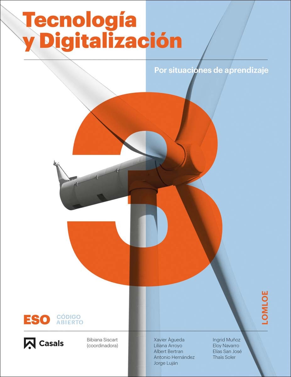 Portada de Tecnología y digitalitzación 3 ESO LOMLOE ANDALUCÍA (Código abierto)