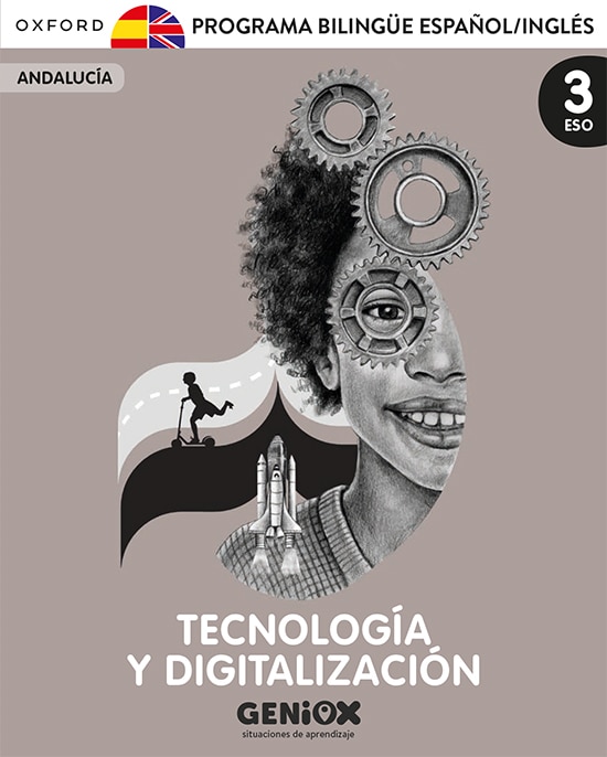 Portada de Tecnología y Digitalización 3º ESO. Pack Programa Bilingüe. GENiOX Situaciones de aprendizaje (Andalucía).
