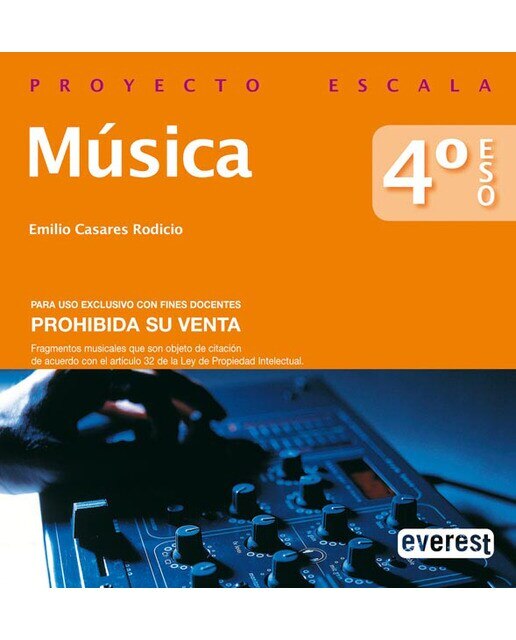 Música 4º de ESO. Proyecto Escala (Tapa blanda) 1