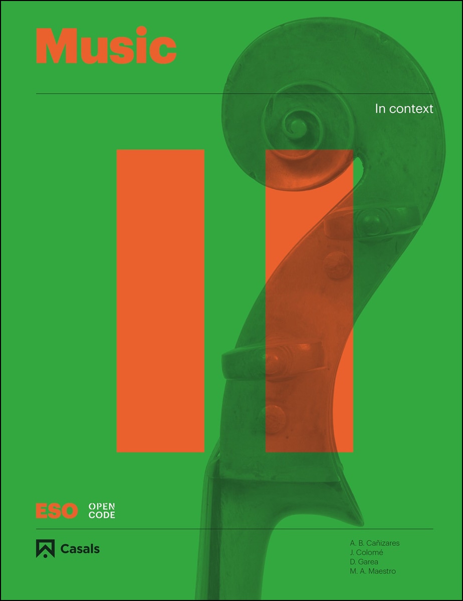 Portada de Music II ESO ENG 2019.