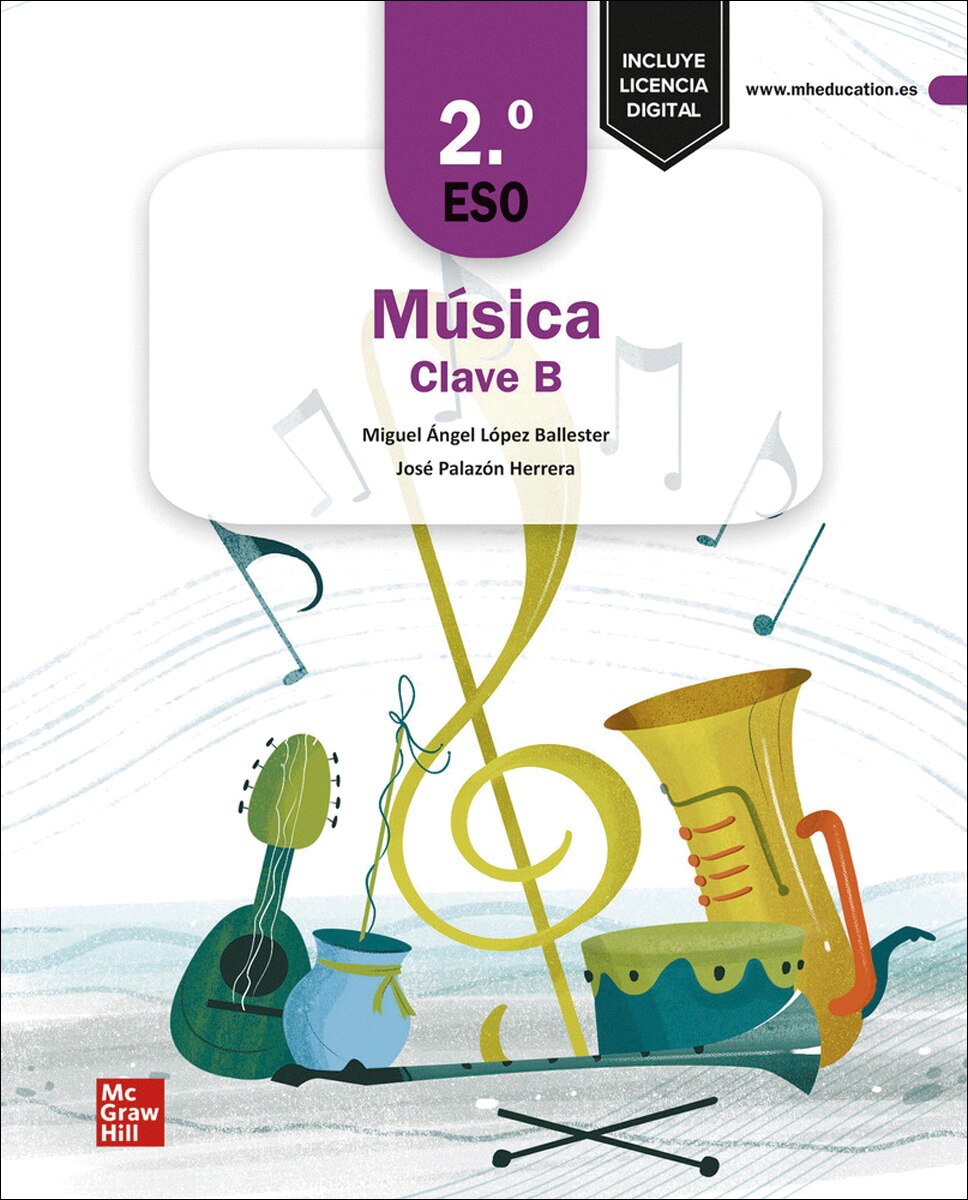 Portada de Música Clave B - 2.º ESO
