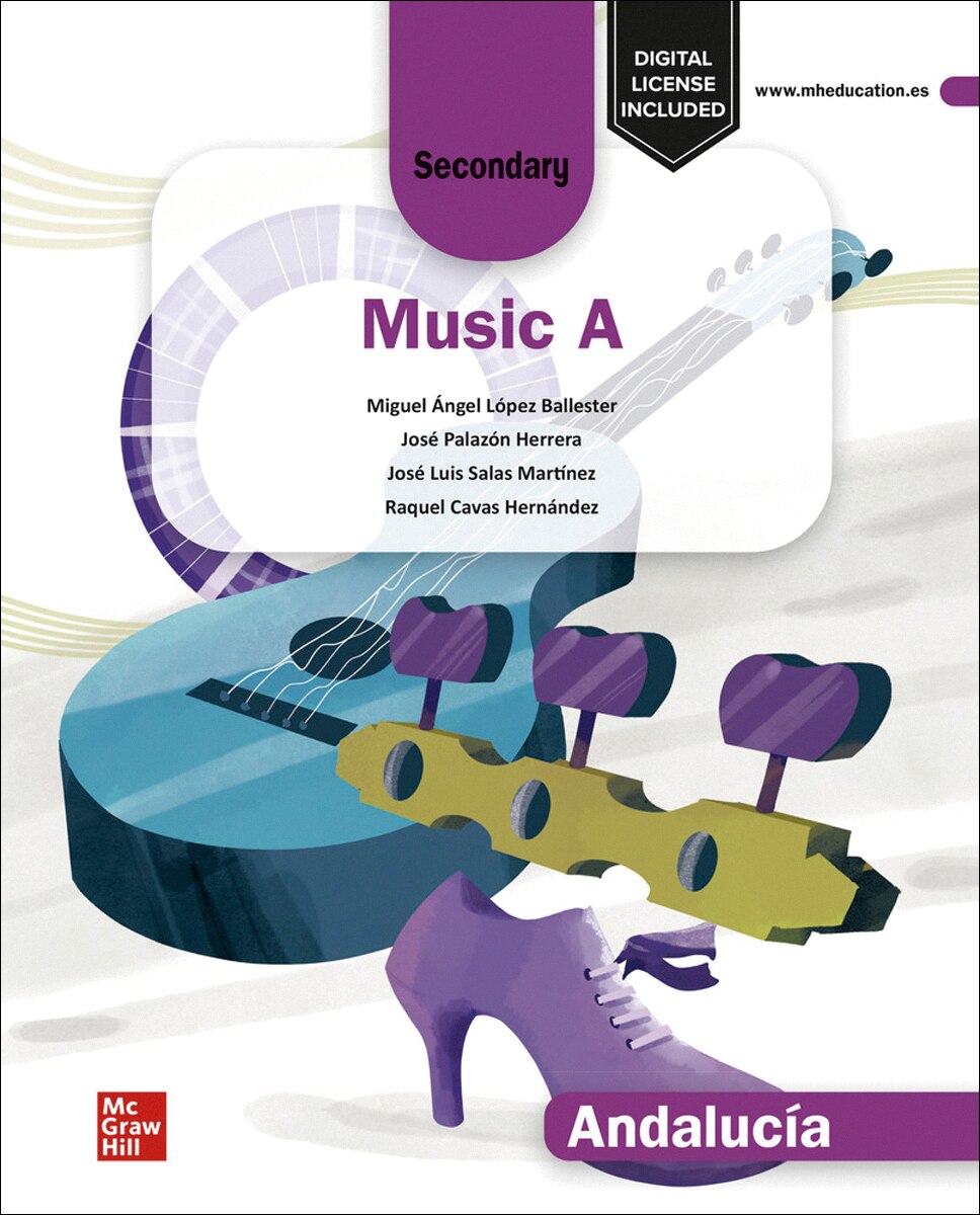 Portada de Music A. Secondary - CLIL. Andalusia.