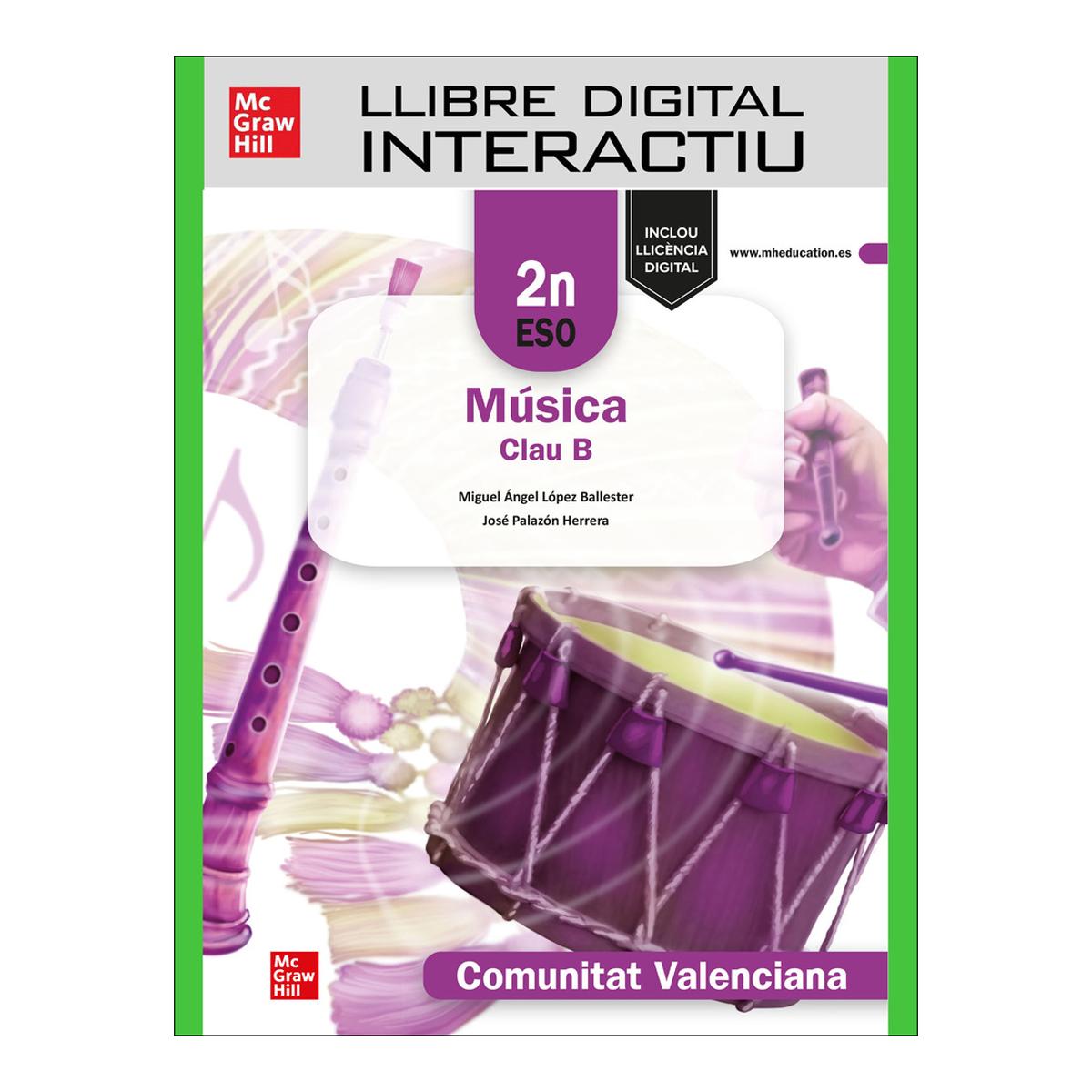 Llibre de treball. Música Clau B - 2n ESO. Comunitat Valenciana (Tapa blanda) 1