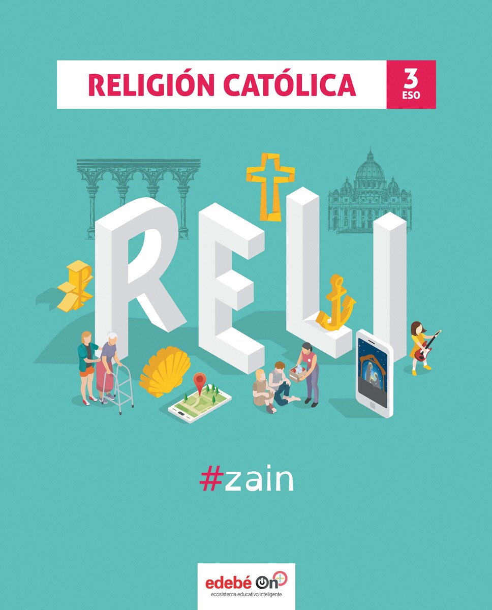 Portada de Religión 3 ESO #zain (Tapa blanda).