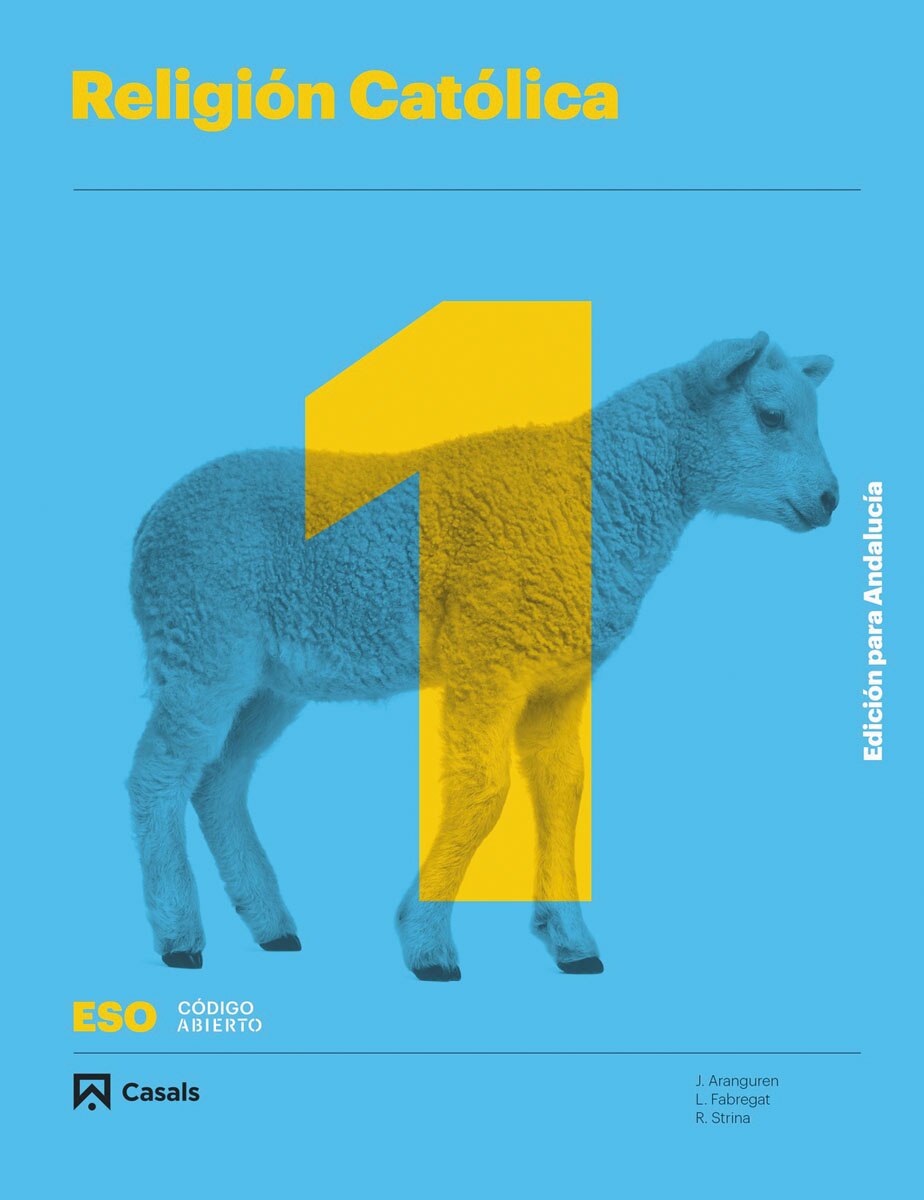 Portada de religión católica 1 Eso 2020 Andalucía (Código abierto)