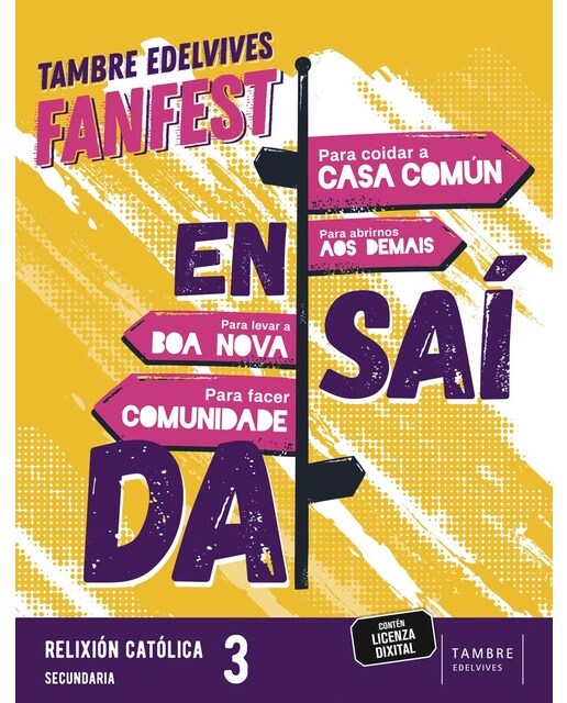 Portada de Proxecto: FanFest. Relixión Católica 3 ESO (Tapa blanda).