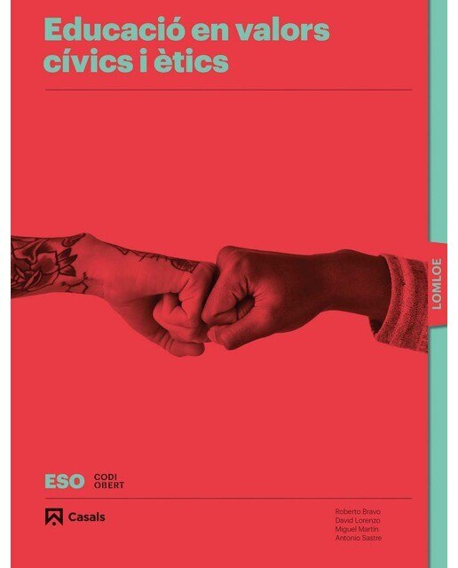 Portada de Educació en valors cívics i ètics ESO LOMLOE.