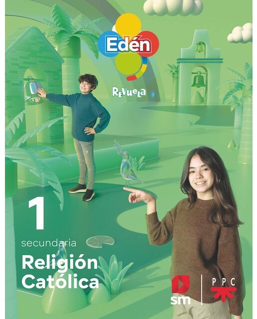 Portada de Erlijio Katolikoa, DBH 1. Eden Hegan (Euskera) (Tapa blanda).