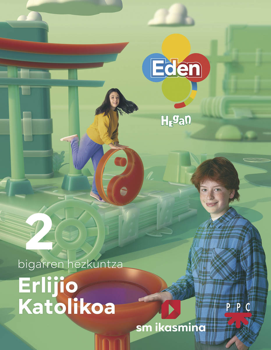 Imagen 0 de Erlijio Katolikoa, DBH 2. Eden Hegan  (Tapa blanda)