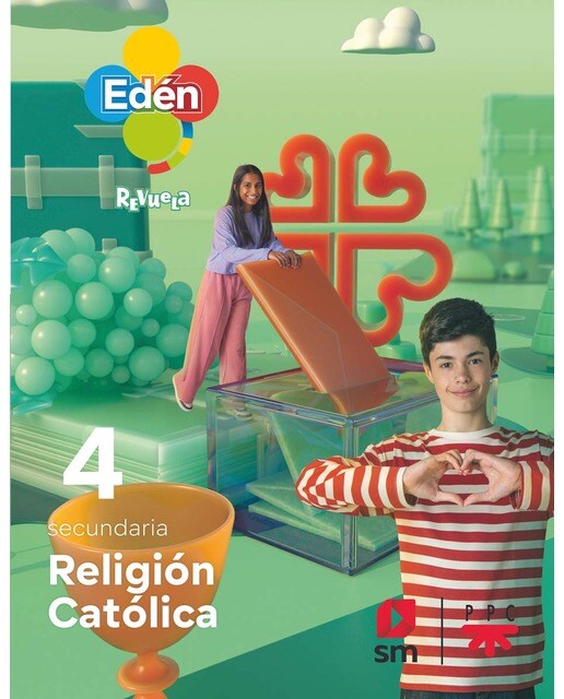 Portada de Religión católica. 4 Secundaria. Edén. Revuela (Tapa blanda).