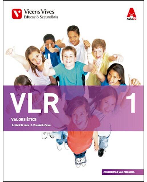 Portada de VLR 1 VALENCIA (VALORS) ESO AULA 3D (Tapa blanda).