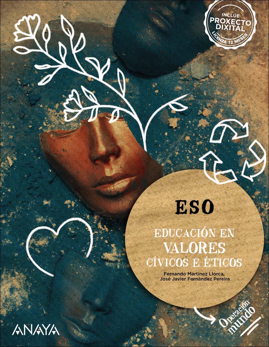 Portada de Educación en Valores Cívicos e Éticos 3. (Tapa blanda).