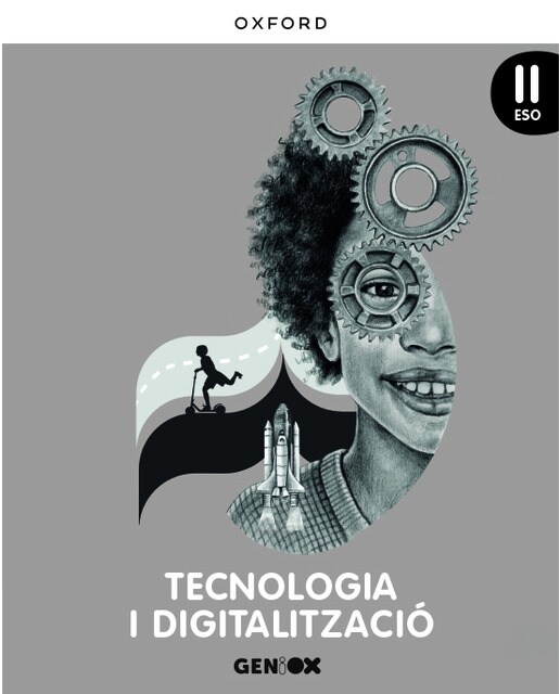 Portada de Tecnologia i Digitalització II ESO. Llibre de l'estudiant. GENiOX (Comunitat Valenciana).