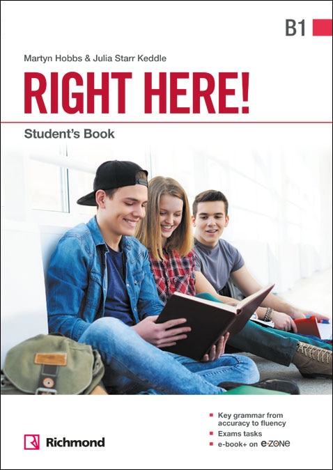 Portada de RIGHT HERE! B1 STUDENT'S PACK (Tapa blanda).