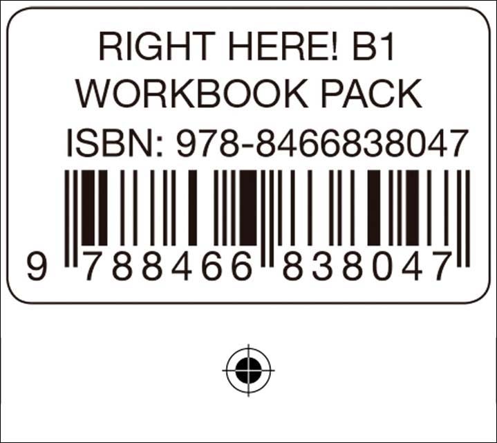 Portada de RIGHT HERE! B1 WORKBOOK PACK (Tapa blanda).