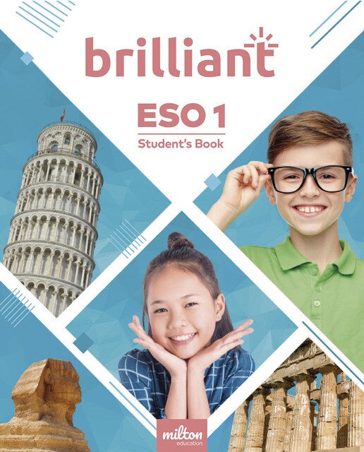 Portada de brilliant English 1º ESO Student's book.