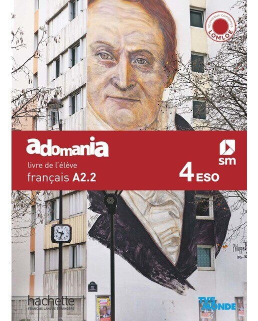 Portada de Français A2.2. 4 Secundaria. Adomania (Tapa blanda).