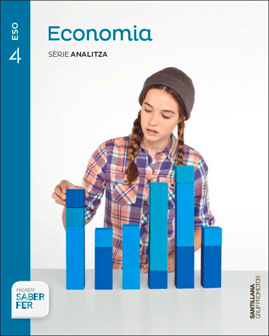 Portada de ECONOMIA SERIE ANALITZA 4 ESO SABER FER (Tapa blanda).